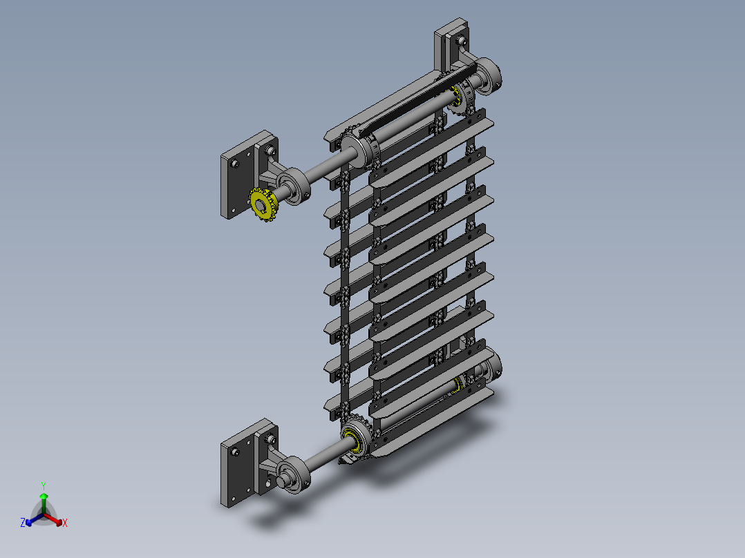 托盘升降机正等轴测图