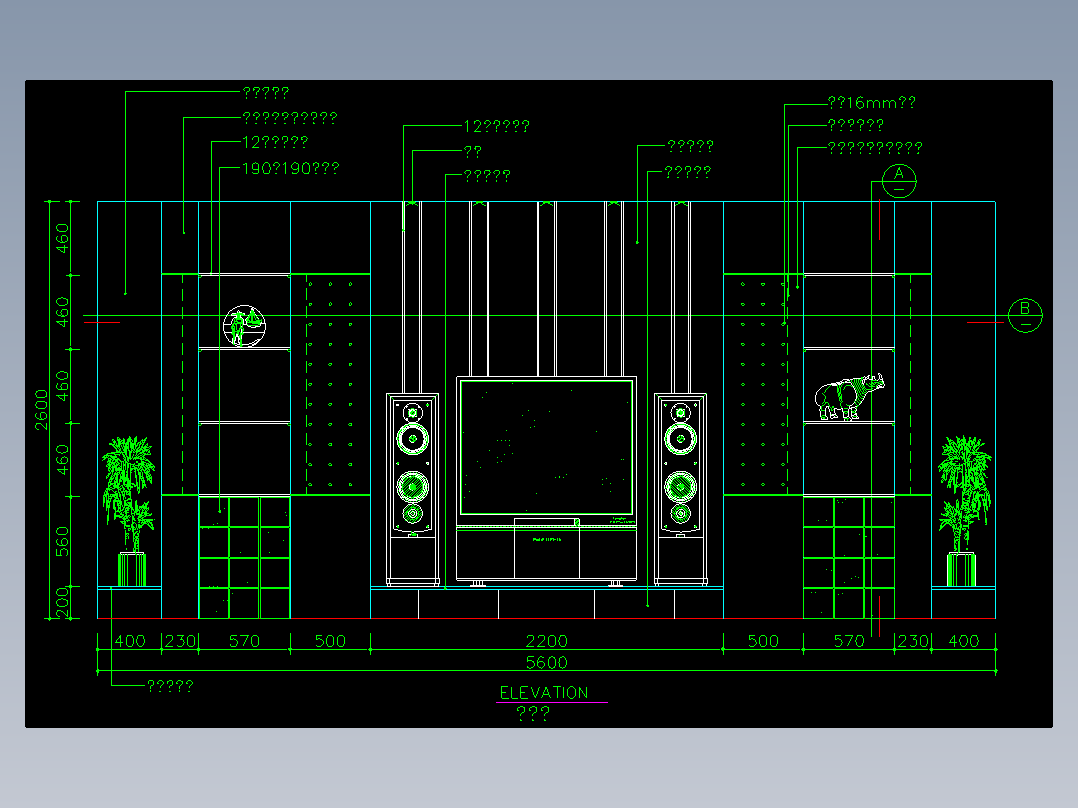 家装类CAD图块(四)-FH01031B