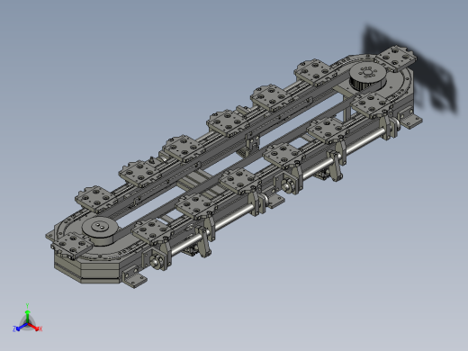 环形导轨椭圆线体STEP