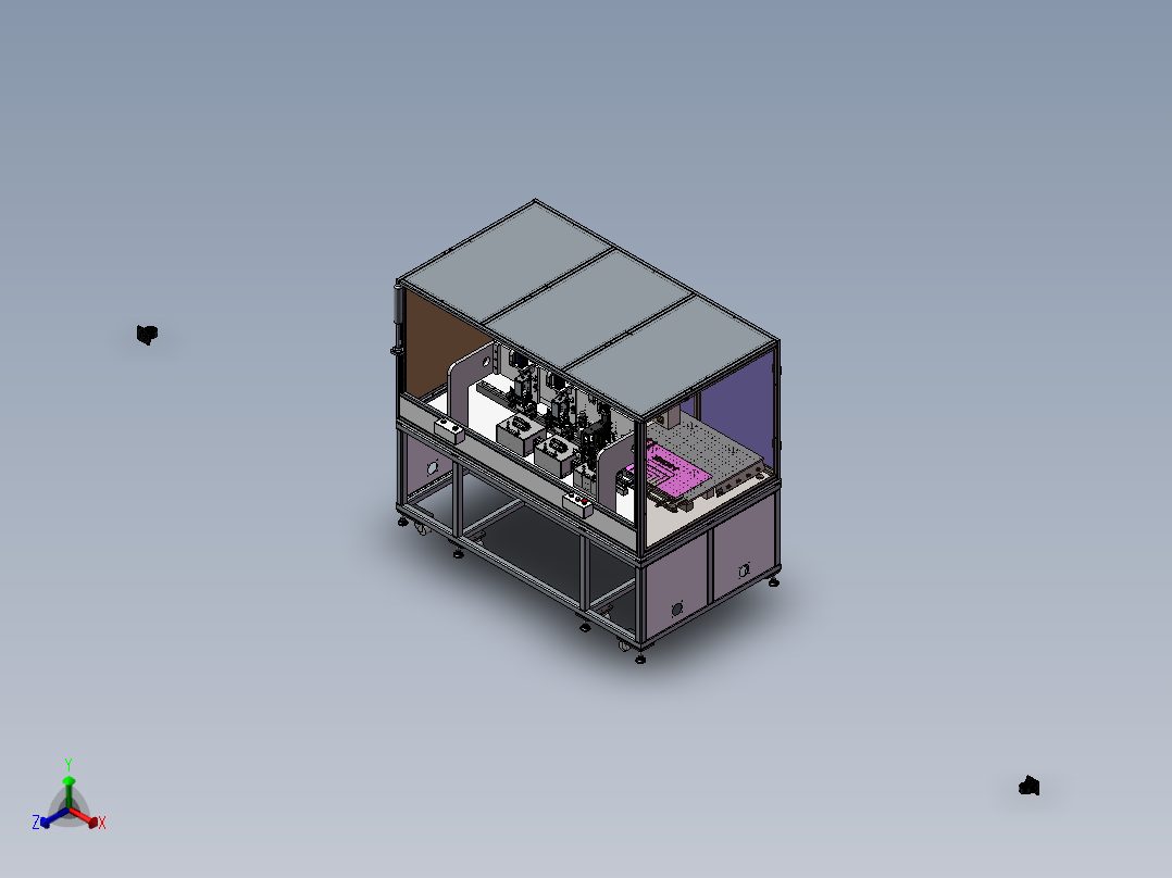 压合机正等轴测图