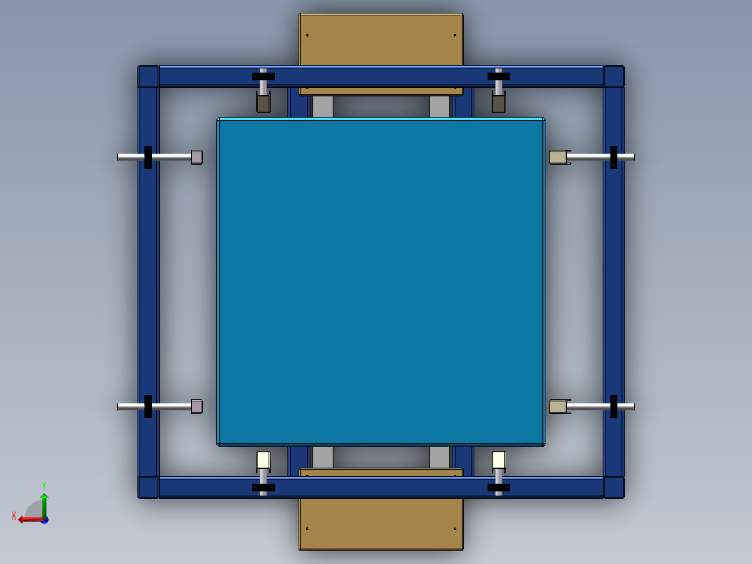 托盘库、托盘架、托盘整理架后视图