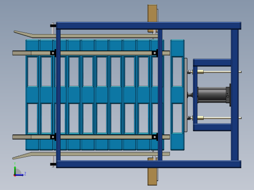 托盘库、托盘架、托盘整理架左视缩略图