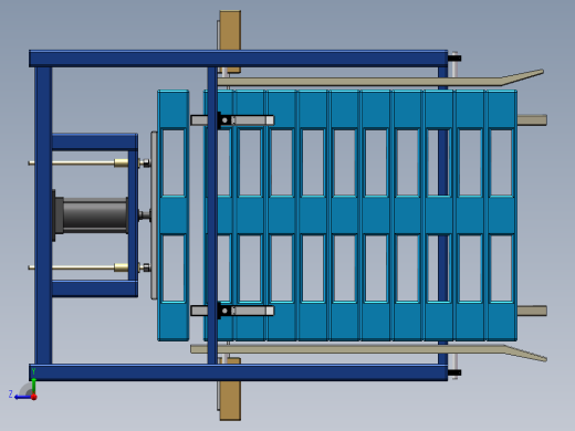 托盘库、托盘架、托盘整理架右视缩略图