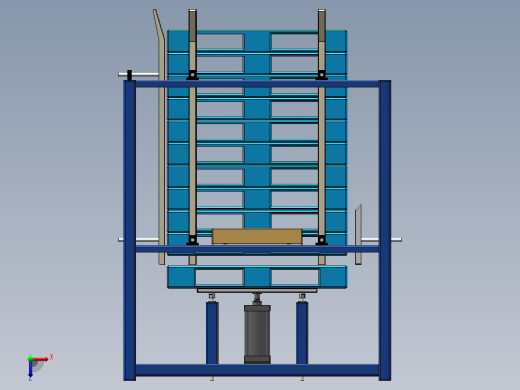 托盘库、托盘架、托盘整理架俯视缩略图