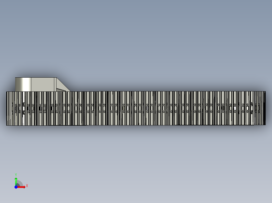 履带传动装置前视图