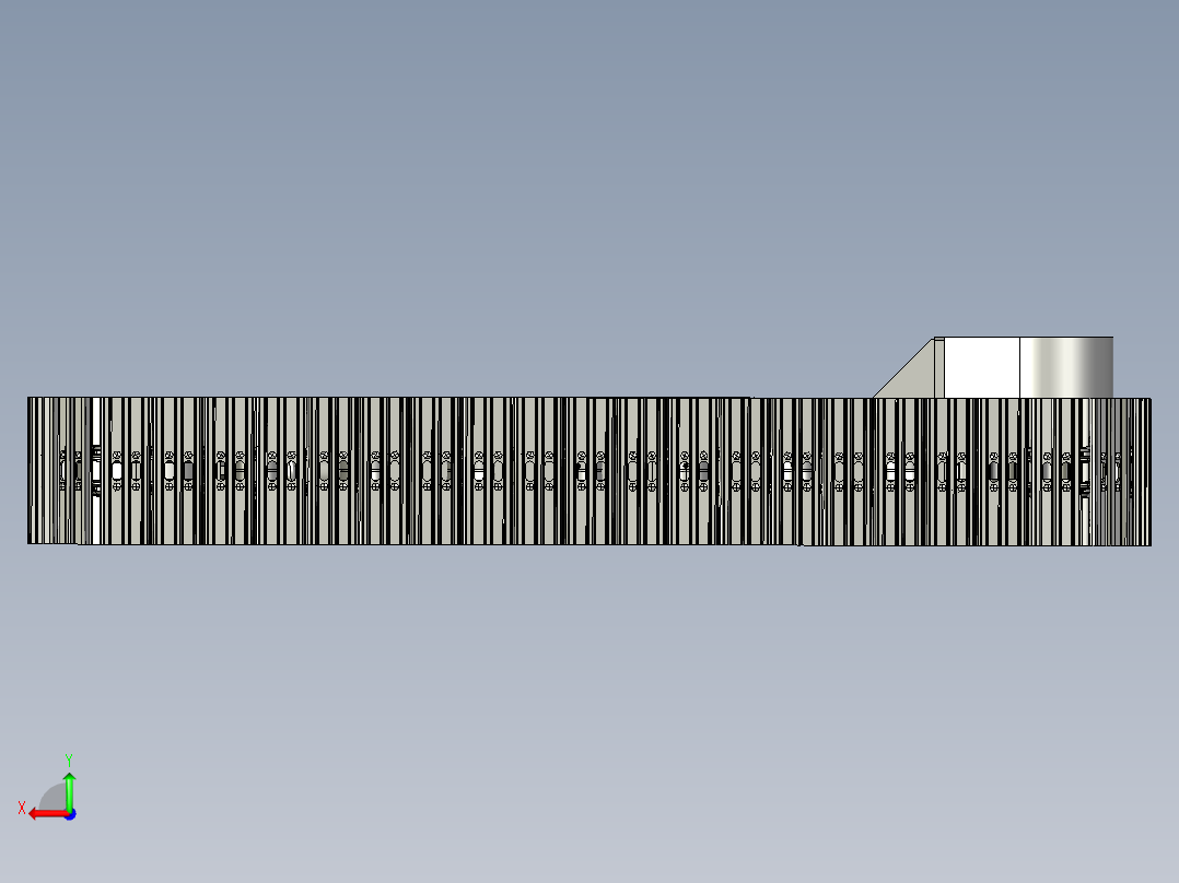 履带传动装置后视图