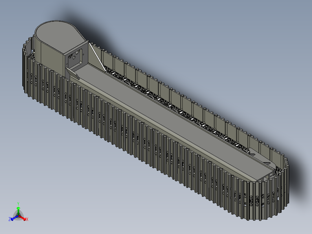 履带传动装置正等轴测图