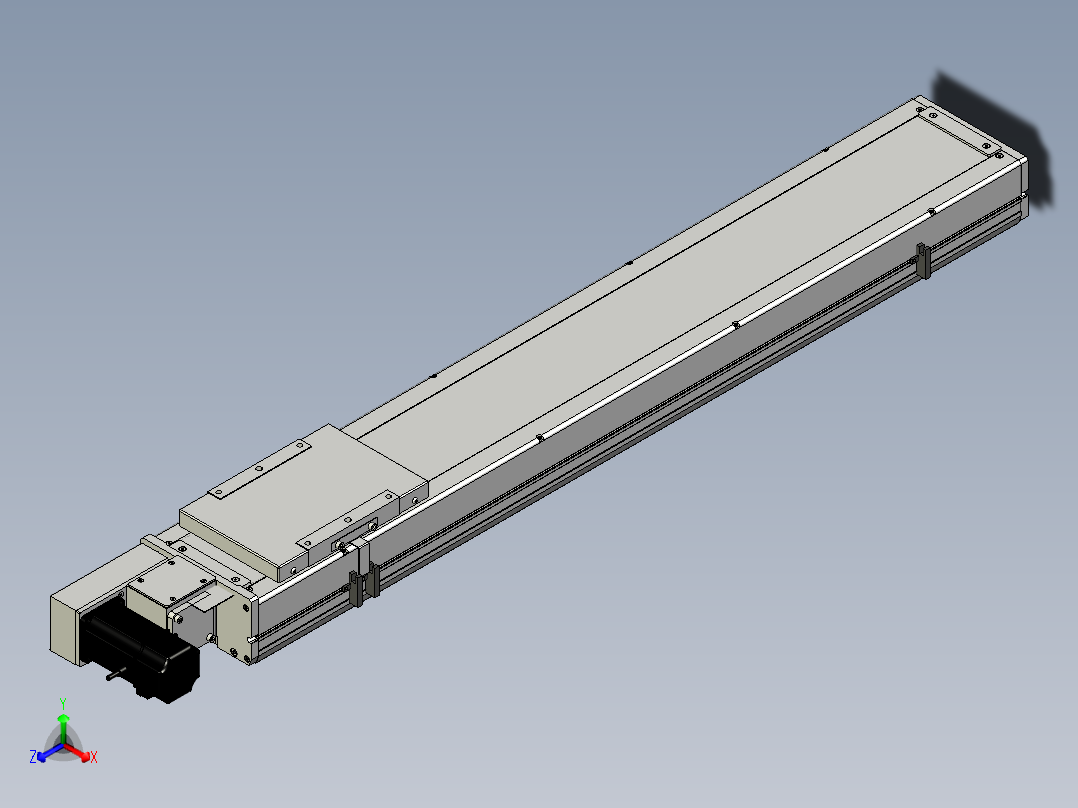 Toyo东佑达直线模组-ECB17-850-L主视图