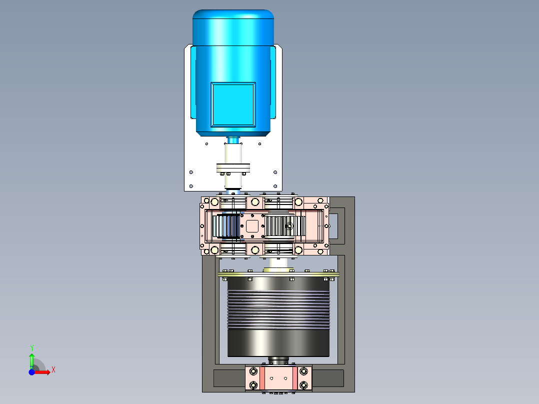 A03-起重卷扬机前视图
