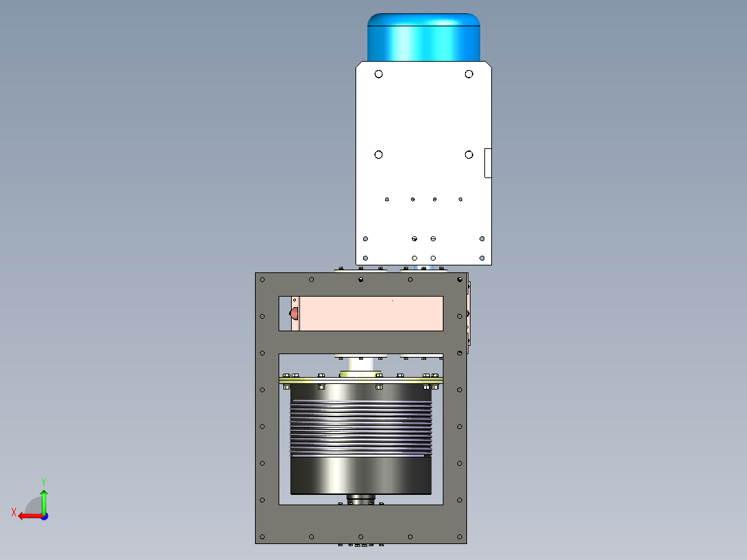 A03-起重卷扬机后视图