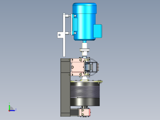 A03-起重卷扬机左视缩略图