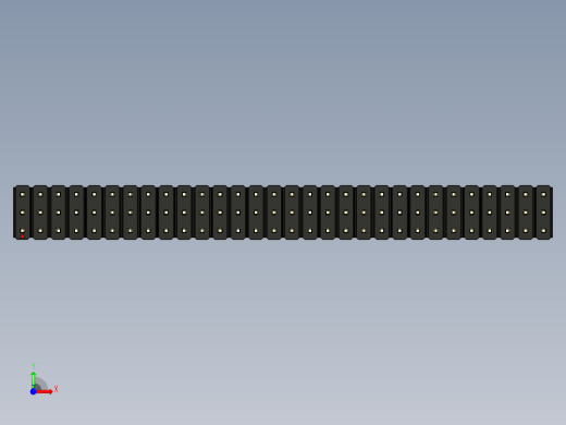 彩色公头100mil（2.54mm）系列-DS1021_black_3x30p_100mil_Type19_rev1.0前视缩略图
