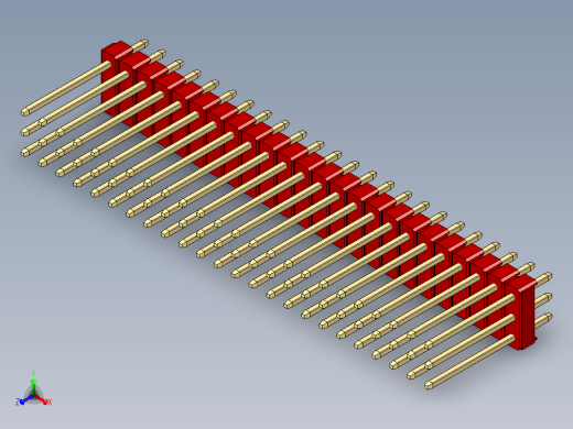 彩色公头100mil（2.54mm）系列-DS1021_red_3x24p_100mil_Type5_rev1.0