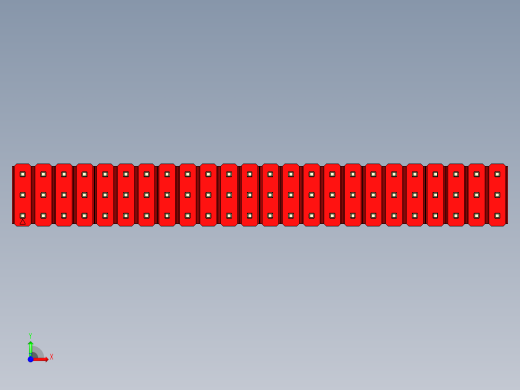 彩色公头100mil（2.54mm）系列-DS1021_red_3x24p_100mil_Type5_rev1.0前视缩略图