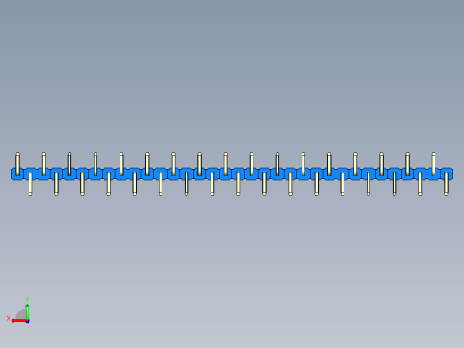 彩色公排针 100mil 2.54mm 系列-DS1022_blue_34p_100mil_Type_SMT_R2_rev1.0后视缩略图