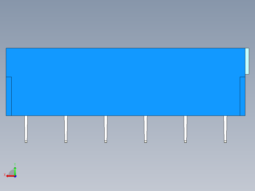 DEGSON DG365 系列 7.5mm 接线端子-DG365-7.5-06P-12-00AH后视图