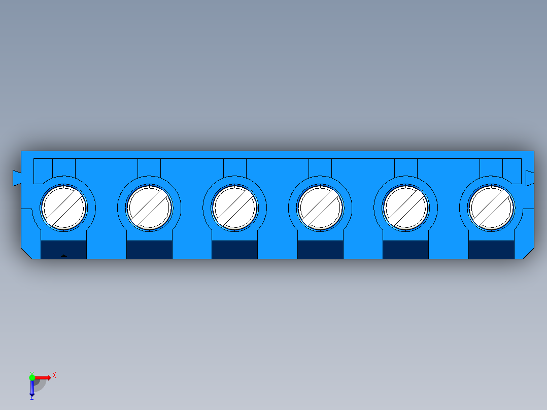 DEGSON DG365 系列 7.5mm 接线端子-DG365-7.5-06P-12-00AH俯视图