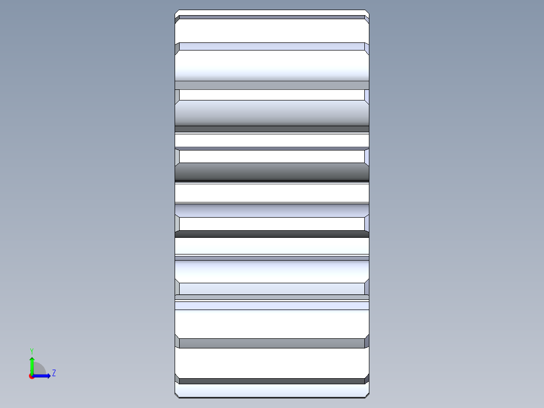 正齿轮-m2 20PA 18t Spur Gear左视图
