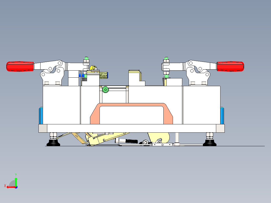 金属薄板规钣金后视图