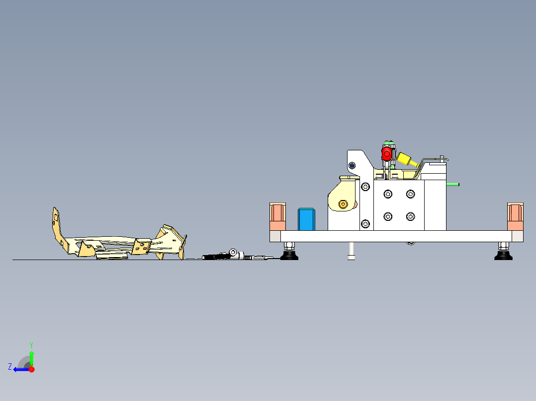 金属薄板规钣金右视图