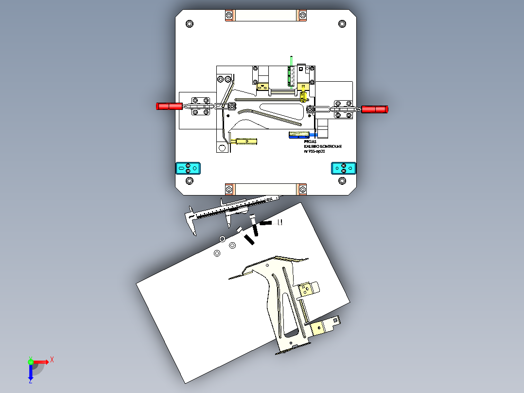 金属薄板规钣金俯视图