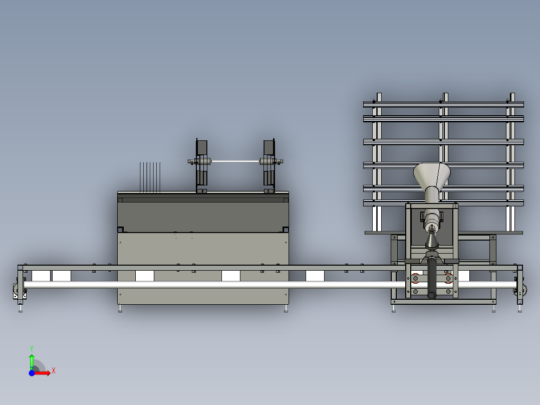 防火试验装置前视图