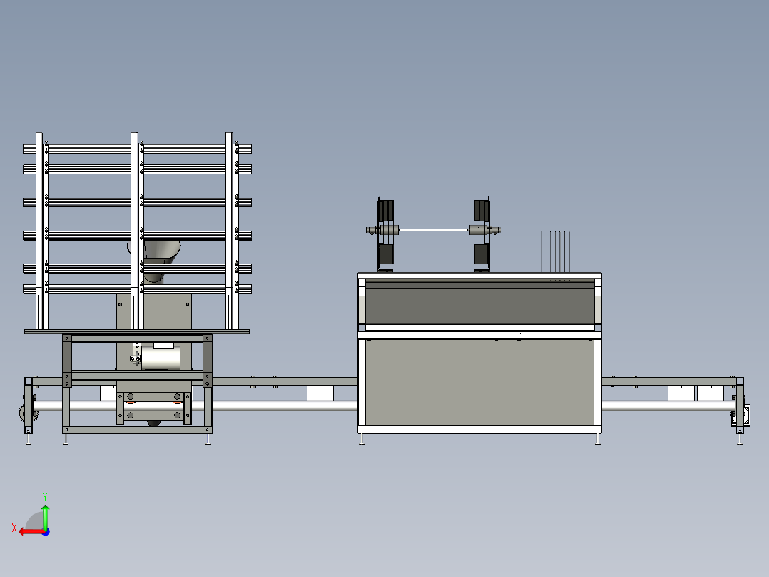 防火试验装置后视图