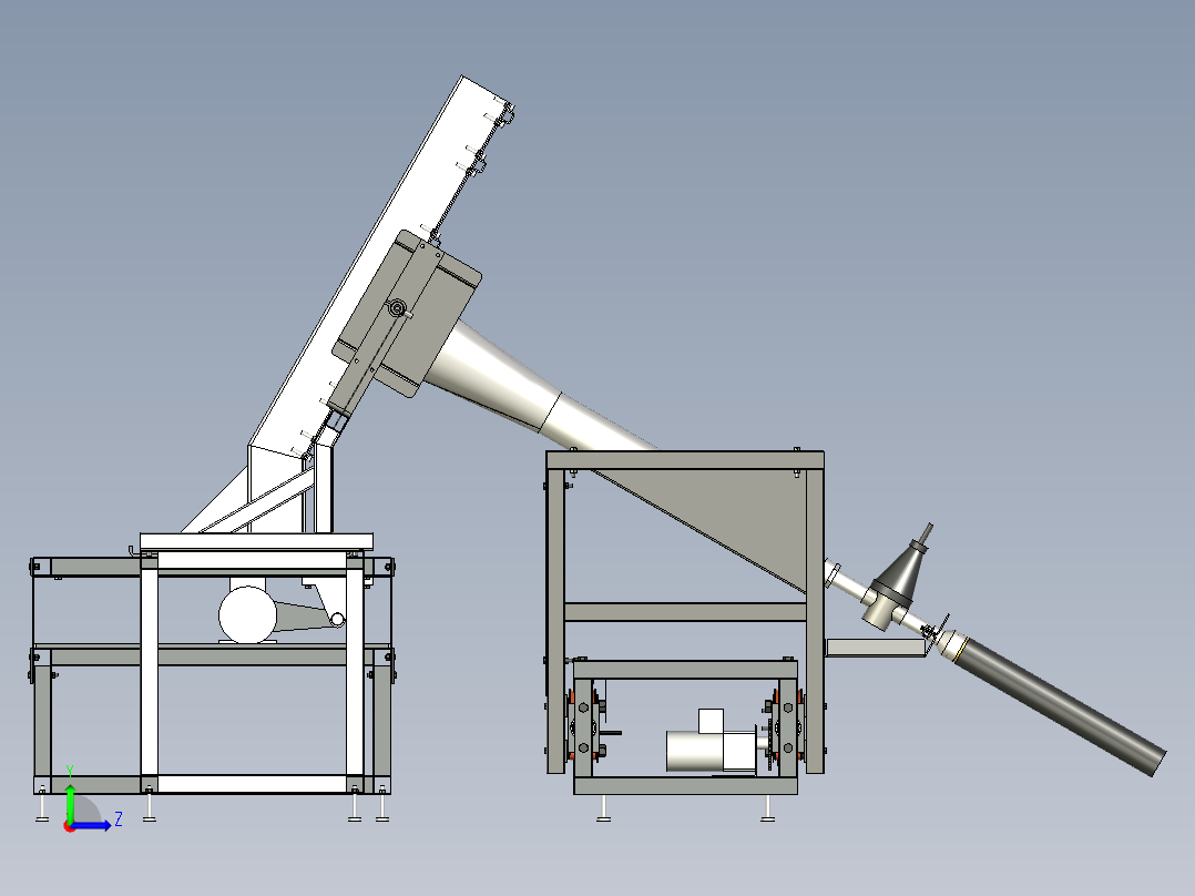 防火试验装置左视图