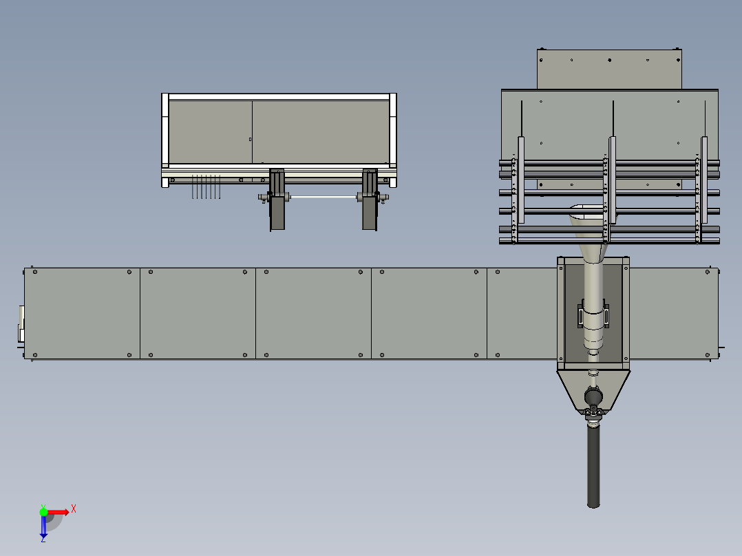 防火试验装置俯视图
