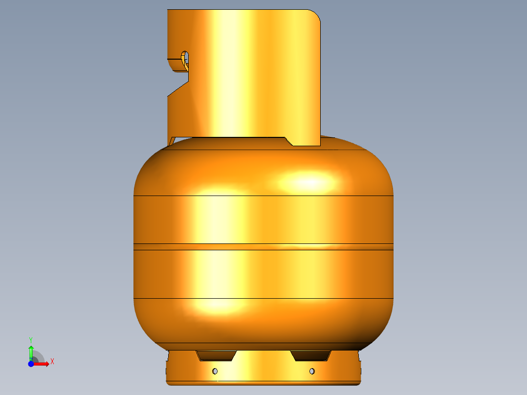 2kg野营气瓶前视图