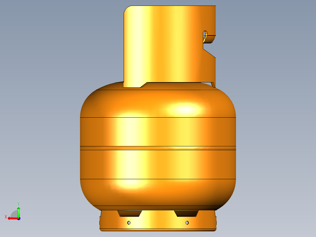 2kg野营气瓶后视图