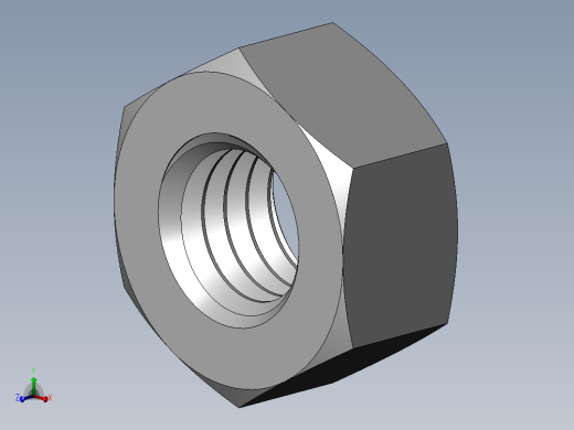 M8 x 1.25mm Thread HEX NUT.SLDPRT