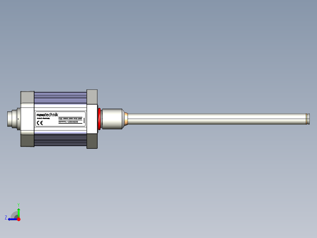 NOVOTECHNIK直线位移传感器TH1右视图