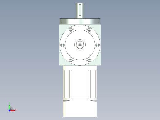 换向器PW110垂直输出 PLX90-L2 19-70-90-M6.stp前视缩略图
