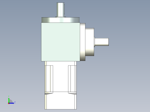 换向器PW110垂直输出 PLX90-L2 19-70-90-M6.stp左视缩略图