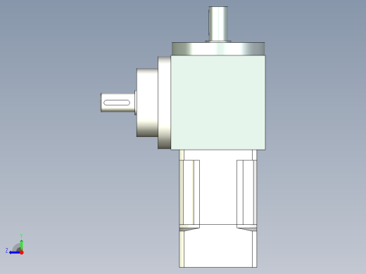换向器PW110垂直输出 PLX90-L2 19-70-90-M6.stp右视缩略图