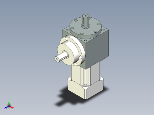 换向器PW110垂直输出 PLX90-L2 19-70-90-M6.stp正等轴测缩略图