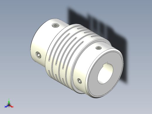 联轴器-Coupling_-_110-88_98-51x40-150_68-Yes正等轴测缩略图
