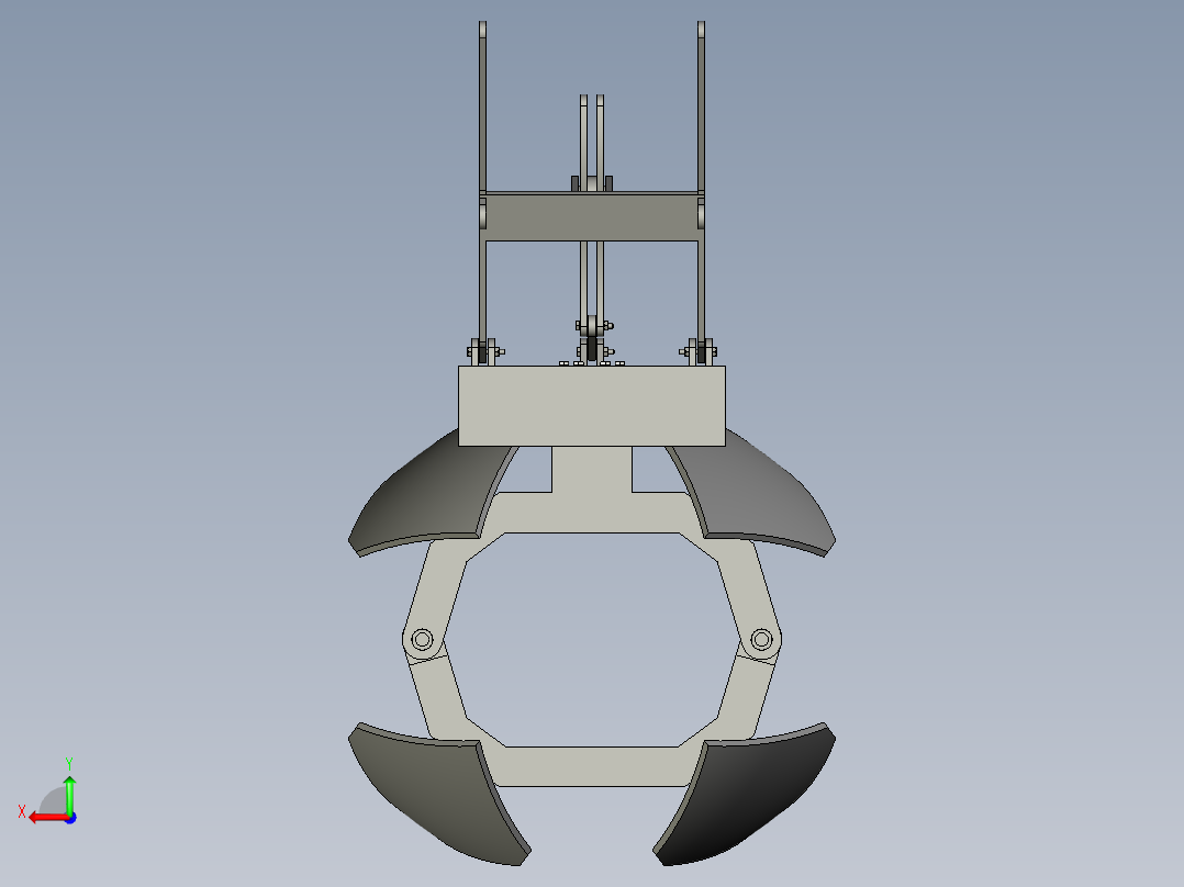 挖树机装置三维+二维==811593==180后视图