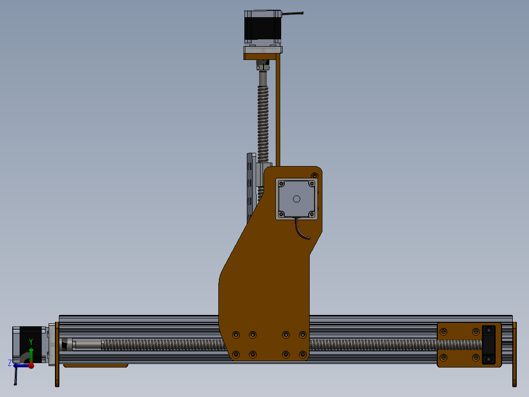 数控机床右视图