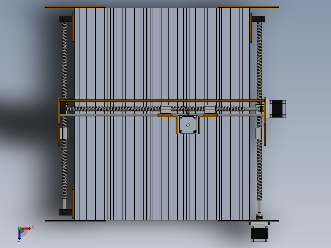 数控机床俯视图