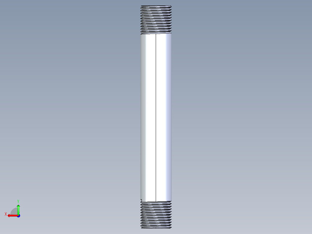 聚氯乙烯配件33-Sch80_Nipple_MPTxMPT_861-084_0.5in x 6in后视图