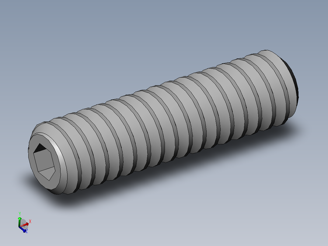 DIN 913-ISO 4026 固定螺钉-M1.6 L=6.SLDPRT主视图
