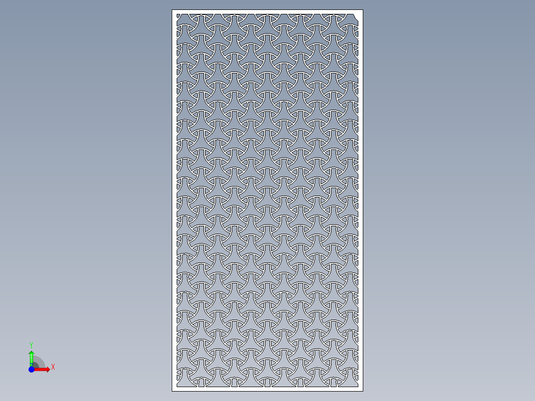 激光切割面板7前视图
