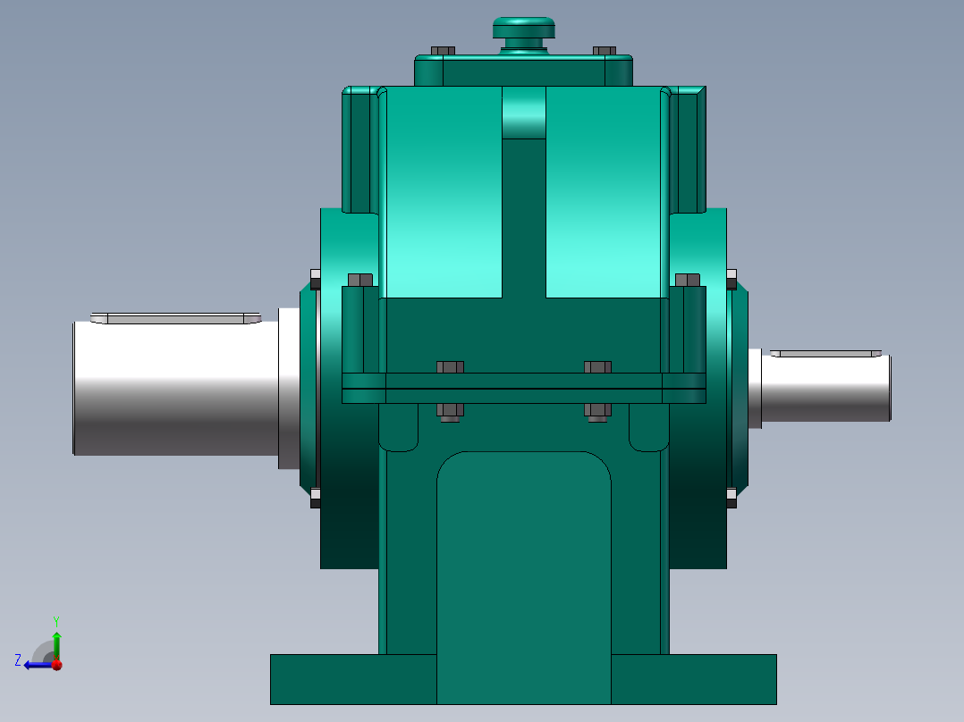 ZLY型硬齿面圆柱齿轮减速器180右视图