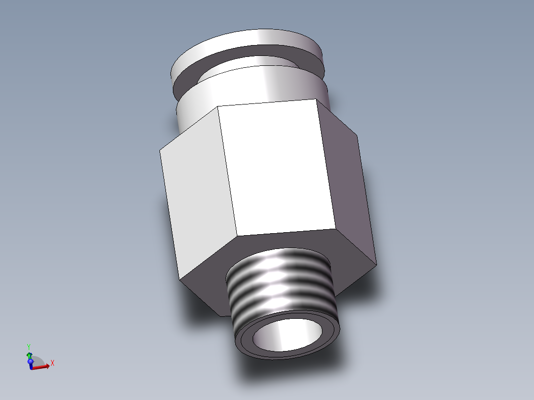 通用管接头美制1-8123f主视图