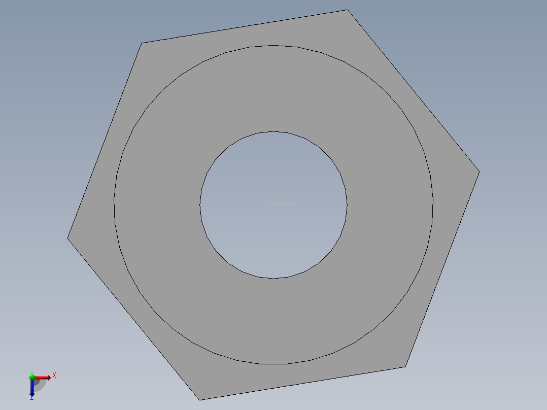 通用管接头美制1-8123f俯视图