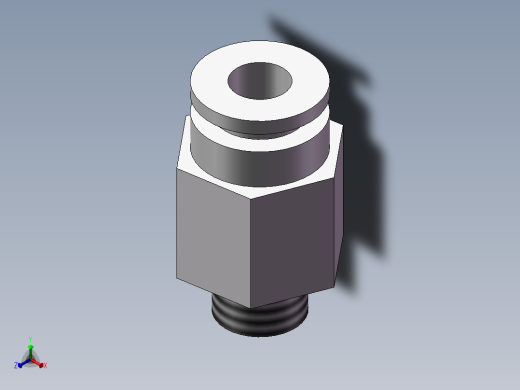 通用管接头美制1-8123f正等轴测缩略图