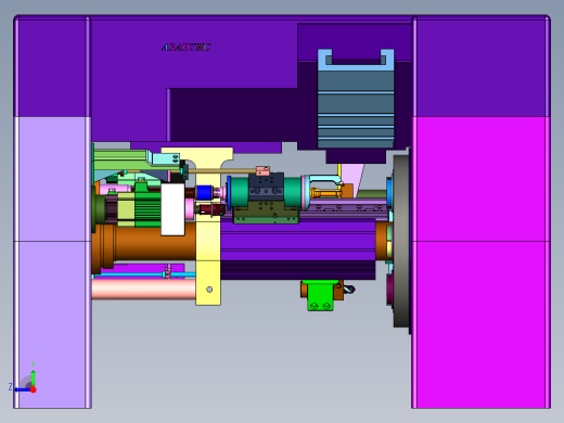 旋转多轴复合车床右视缩略图