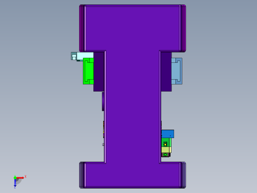 旋转多轴复合车床俯视缩略图